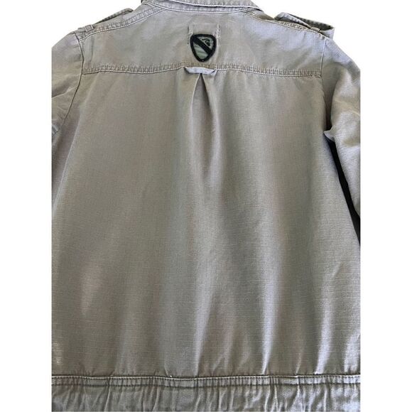 Quick Silver Women’s Dress Army Green SZ M Waist Drawstring Long Sleeves or 1/4 - Picture 12 of 16